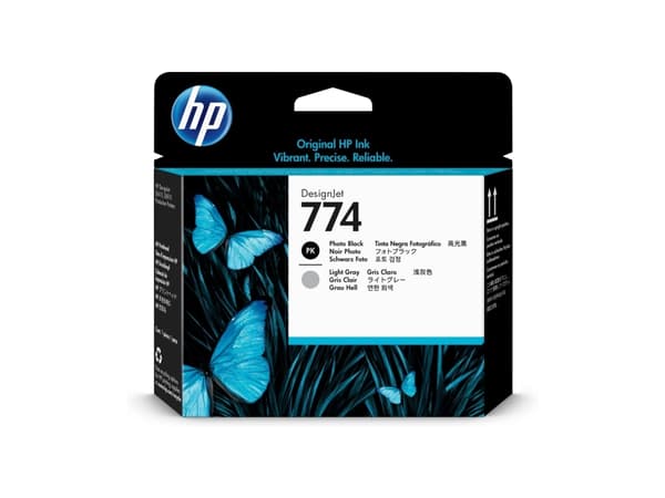 HP 774 Photo Black/Light Gray DesignJet Printhead, Väriainepohjainen muste, Väriainepohjainen muste, 1 kpl, Monipakkaus