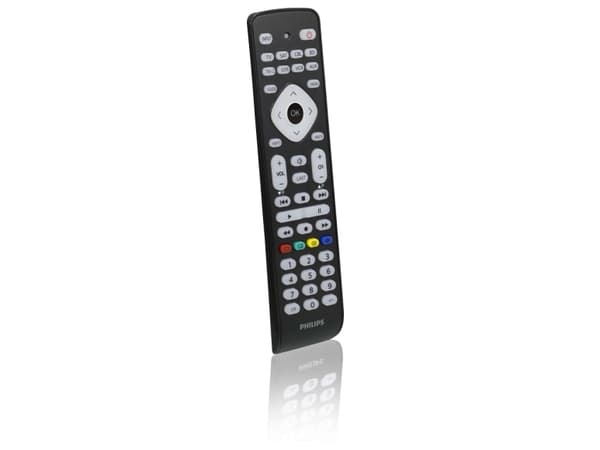 Philips Perfect replacement Universalfjärrkontroll SRP2018/10, DVD/Blu-ray, DVR, SAT, TV, VCR, IR trådlös, Tryckknappar, Svart