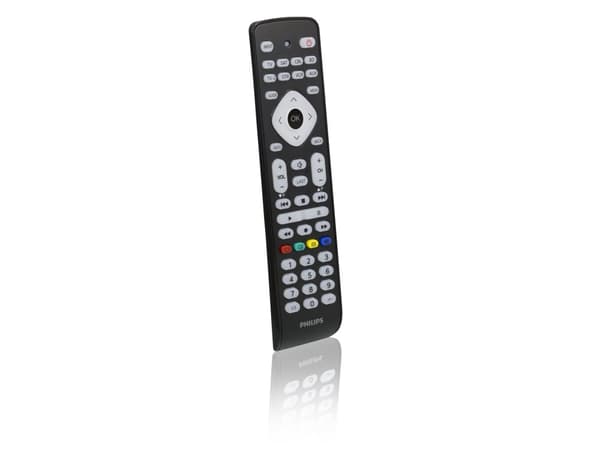Philips Perfect replacement Universalfjärrkontroll SRP2018/10, DVD/Blu-ray, DVR, SAT, TV, VCR, IR trådlös, Tryckknappar, Svart Svart