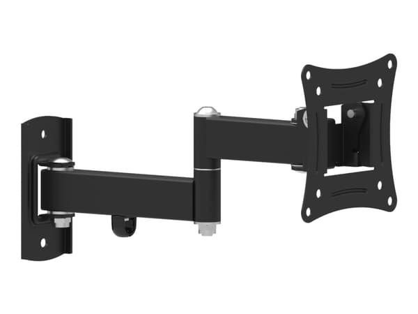 ART AR-82 - Konsol - justerbar arm - för LCD-TV - metall - svart - skärmstorlek: 10"-27" - väggmonterbar