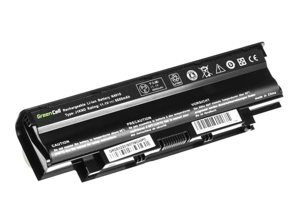 Green Cell - Batteri til bærbar PC (tilsvarer: Dell J1KND) - litiumion - 9-cellers - 6600 mAh - svart - for Dell Inspiron 15 N5010, 15 N5030, 15 N504