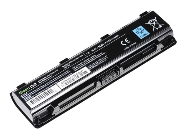 Green Cell - Batteri til bærbar PC (tilsvarer: Toshiba PA5109U-1BRS) - litiumion - 6-cellers - 4400 mAh - svart - for Toshiba C40; Qosmio X70; Satell