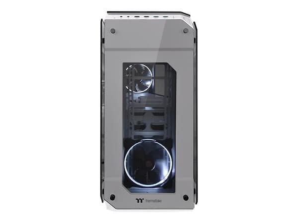Thermaltake View 71 TG - Snow Edition - tower - utökad ATX - genomskinlig sidopanel (härdat glas) - ingen strömförsörjning (PS/2) - vit - USB/ljud