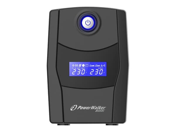 PowerWalker Basic VI 1000 STL - UPS - AC 162 - 290 V - 600 watt - 1000 VA - 9 Ah - USB - utgangskontakter: 2