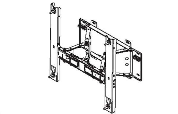 Samsung WMN4270SD - Monteringssett (støttevinkel, 2 braketter) - for LCD-skjerm - skjermstørrelse: 40"-55" - monteringsgrensesnitt: 400 x 400 mm - ve