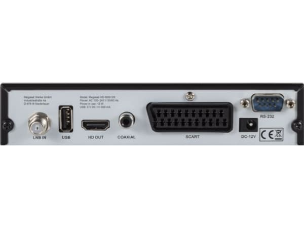 Megasat HD 6000 DS - Satellitt TV-mottaker