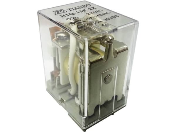 Tianbo Electronics Hjq-13f-2z - 220/240vac Plug-In Relay 230 V/Ac 15 A 2x Changeover Contact 1 Pcs