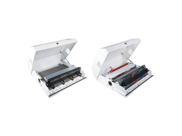 EFB Elektronik 691703V, Väggmonterad rack, 8U, 30 kg, Knapplås, Vit
