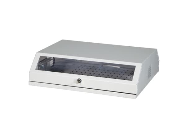 EFB Elektronik 691703V, Väggmonterad rack, 8U, 30 kg, Knapplås, Vit