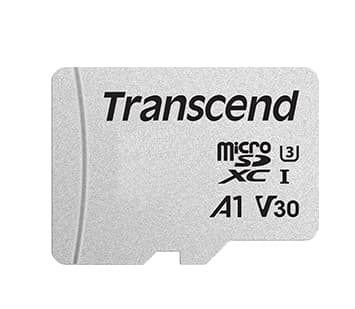 Transcend 300S - Flash-minneskort (adapter inkluderad) - 16 GB - UHS-I U1 / Class10 - microSDHC UHS-I
