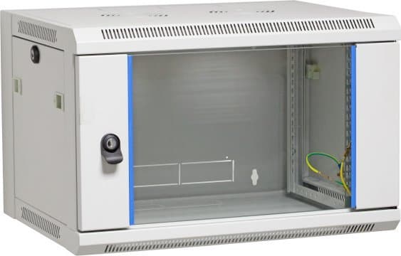 EFB Elektronik 691706FGR.1, Veggmonterbar hylle, 6U, 60 kg, Nøkkellås, Grå