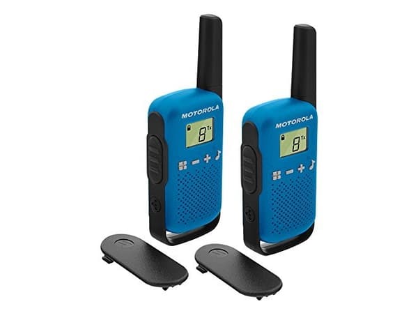 Motorola Talkabout T42 - Bærbar - toveis radio - PMR - 446 MHz - 16-kanalers - svart og blå (en pakke 2)