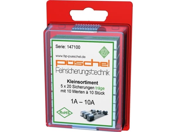 Püschel Feinsicherungen SORTI03TB Finsikring (Ø x L) 5 mm x 20 mm Træg -T- Sisältö 100 kpl
