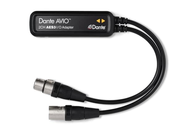 ADP-AES3-2X2 Dante<sup>®</sup> AVIO AES3/EBU-adapter