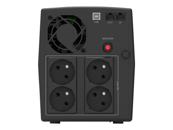 PowerWalker Basic VI 1500 STL FR - UPS - AC 162 - 290 V - 900 watt - 1500 VA - 7.2 Ah - USB - utgangskontakter: 4