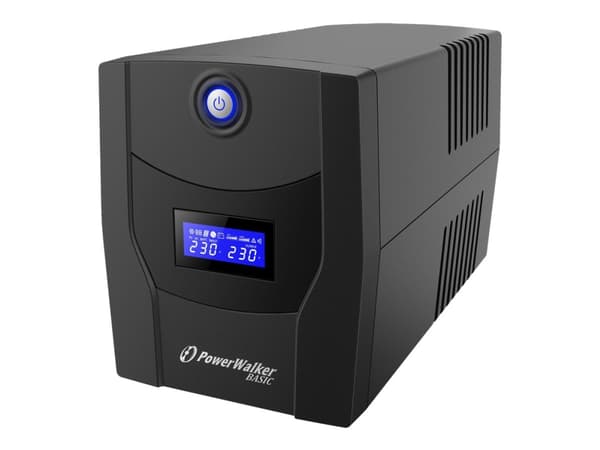 PowerWalker Basic VI 1500 STL FR - UPS - AC 162 - 290 V - 900 watt - 1500 VA - 7.2 Ah - USB - utgangskontakter: 4 Sort