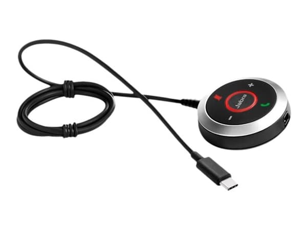JABRA EVOLVE Link MS - Remote Control - Wired with USB-C - for Evolve 40 MS mono, 40 MS stereo Svart