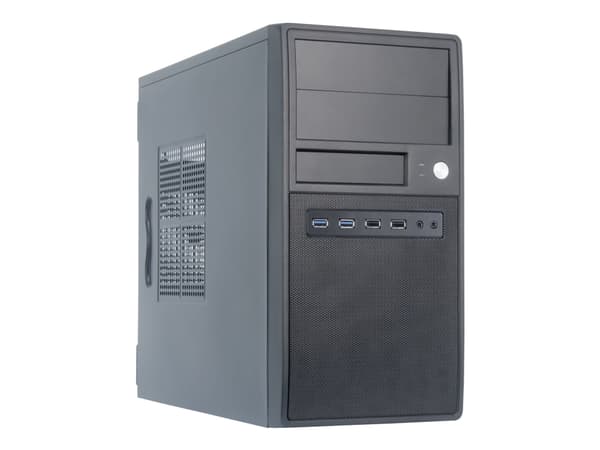 Chieftec Mesh Series CT-04B - Tower - mikro ATX - ingen strømforsyning - svart - USB/lyd Sort