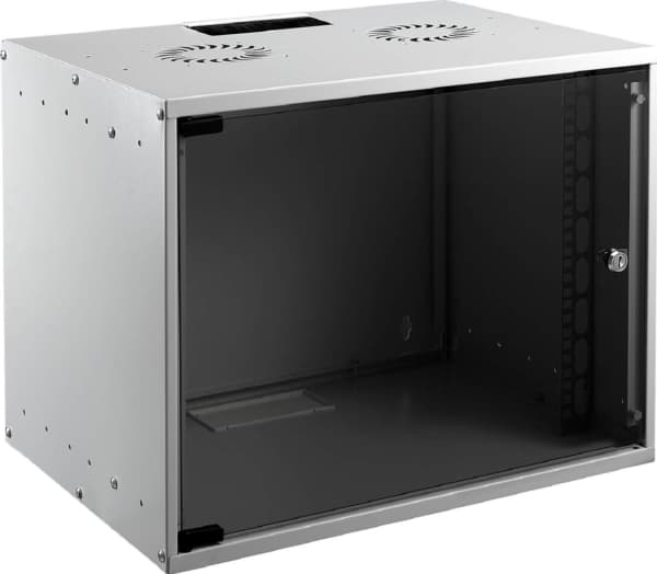 EFB Elektronik WGB-1909GR.45, Seinään asennettava laitekehikko, 9U, 80 kg, Harmaa