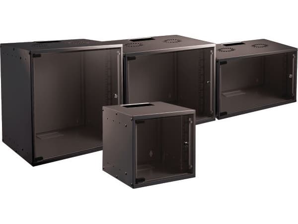 EFB Elektronik WGB-1912TS.60, Veggmontert stativ, 12U, 80 kg, Sort