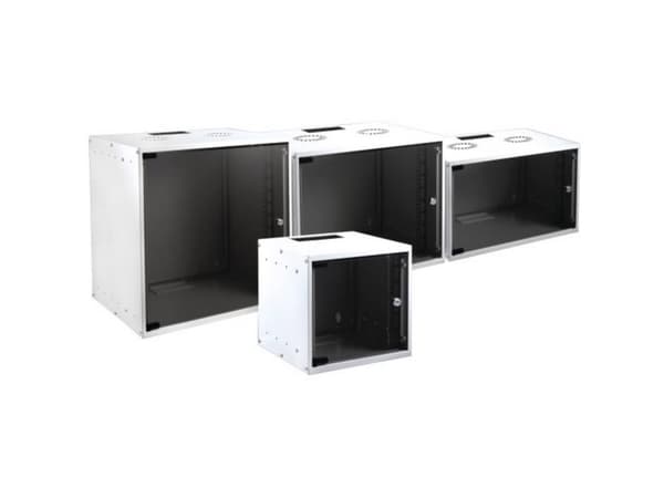EFB Elektronik WGB-1912WS.45, Väggmonterad rack, 12U, 80 kg, Vit
