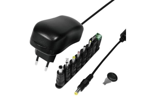 LogiLink PA0167, Universell, Innendørs, 100 - 240 V, 50/60 Hz, 12 W, 3V/4.5V/5V/6V/7.5V/9V/12V Sort