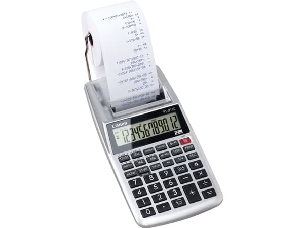 Canon P1-DTSC II - Utskriftskalkulator - LCD - 12 sifre - batteri - sølv