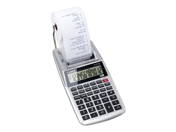 Canon P1-DTSC II - Utskriftskalkulator - LCD - 12 sifre - batteri - sølv Grå