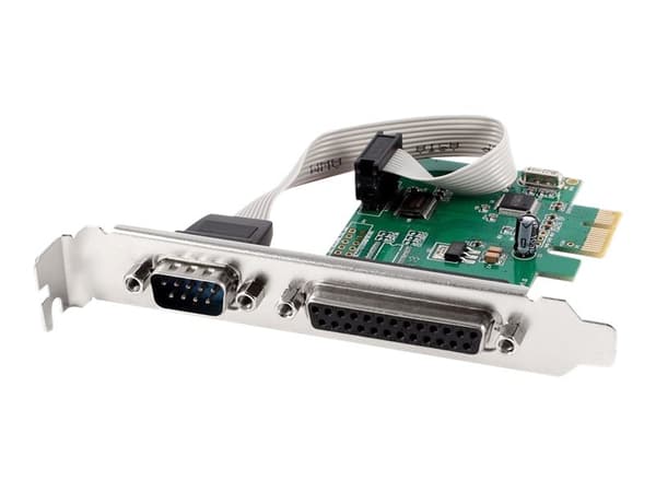 Gembird PEX-COMLPT-01 - Parallell/seriell adapter - PCIe 3.0 x4 - IEEE 1284 x 1 + RS-232 x 1