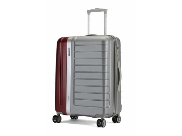 Resväska Carlton Duo-tone hardcase 55 cm silver/bordeaux
