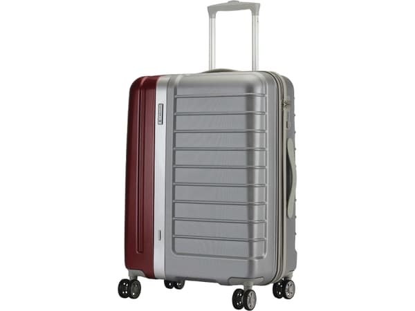 Resväska Carlton Duo-tone hardcase 55 cm silver/bordeaux