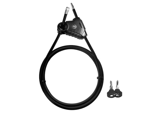 LogiLink SC0220, Kabellås, Svart, Stål, Nøkkel, 79,1 mm, 38 mm