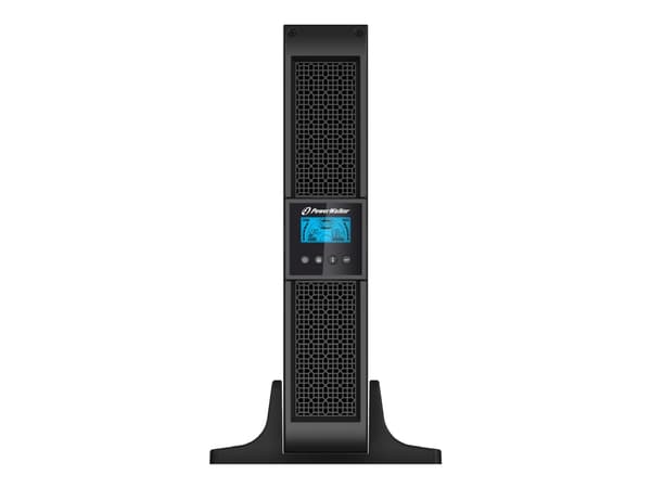 PowerWalker VI 3000RT LCD - UPS - AC 220/230/240 V - 2,7 kW - 3000 VA 9 At - RS-232, USB - utgangskontakter: 9 - 2U - 19" - svart