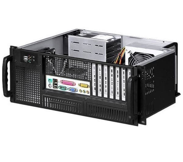 Techly I-CASE MP-P4HX-BLK6, Stativ, Server, Sort, ATX, Metall, 4U