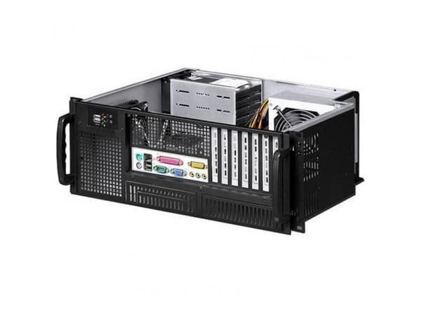 Techly I-CASE MP-P4HX-BLK6, Stativ, Server, Sort, ATX, Metall, 4U
