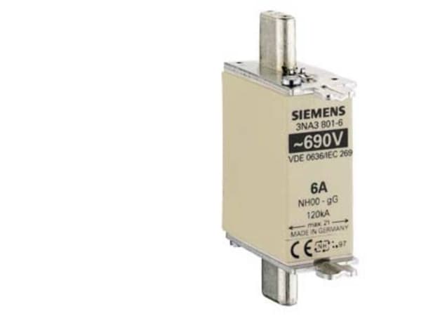 Siemens 3NA3801-6, 1 kpl, 65 mm, 62 mm, 84 mm, 131 g
