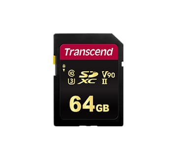 Transcend 700S - Flashminnekort - 64 GB - Video Class V90 / UHS-II U3 / Class10 - SDXC UHS-II