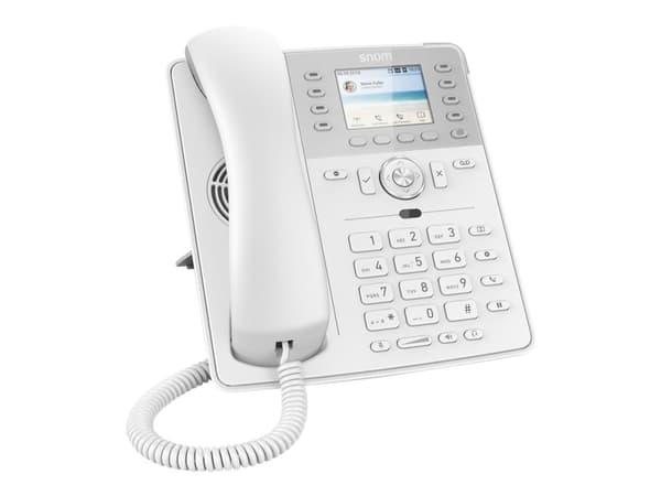 snom D735 - VoIP-telefon - treveis anropskapasitet - SIP, RTCP - 12 linjer - hvit Hvit