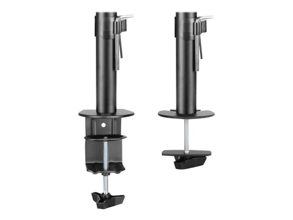 DELTACO GAMING GAM-040 - Monteringssett - for 2 skjermer - stål - svart - skjermstørrelse: 13"-32" - skrivebordsmonterbar