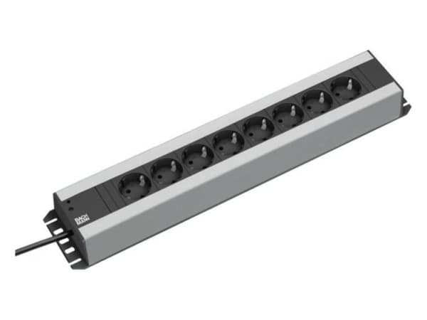 Bachmann IT PDU Basic - Strømfordelerenhet (kan monteres i rack) - AC 230 V - enkeltfase - inngang: power CEE 7/7 - utgangskontakter: 8 (power CEE 7/