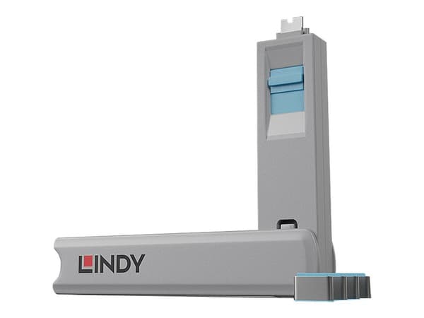 Lindy - USB-C-portblockare - blå