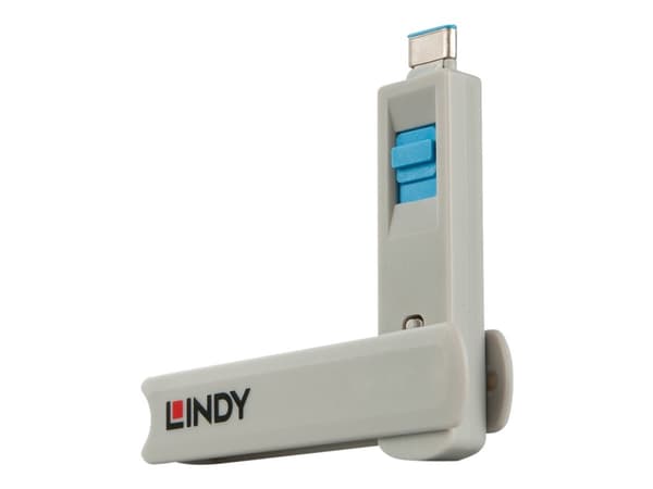 Lindy - USB-C-portblockare - blå