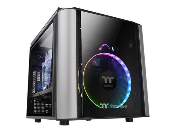 Thermaltake Level 20 VT, Micro Tower, PC, Musta, Hopea, mikro ATX, Mini-ITX, SPCC, 18,5 cm