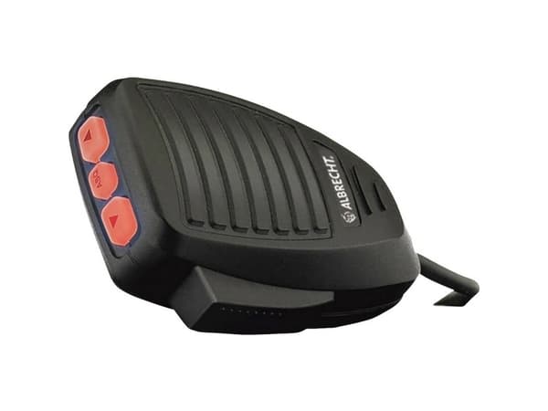 Albrecht Mike for AE 6490/6491, Høyttaler/mikrofon, AE6490/AE6491CT/AE6491VOX/AE6491NRC, Sort, Håndholdt