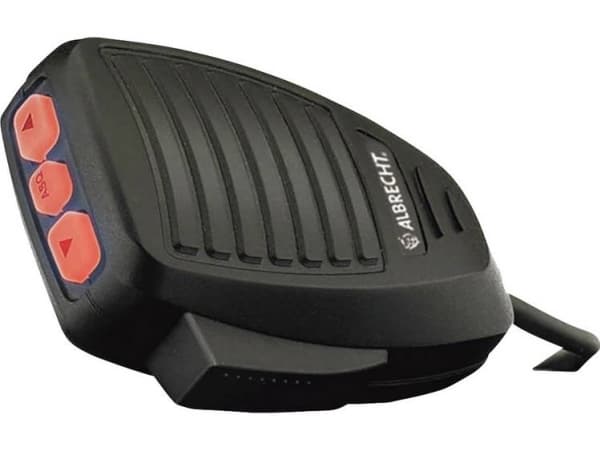 Albrecht Mike for AE 6490/6491, Høyttaler/mikrofon, AE6490/AE6491CT/AE6491VOX/AE6491NRC, Sort, Håndholdt