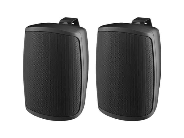 Monacor WALL-05T/SW ELA-væghøjttaler 16 W Sort 1 Paar