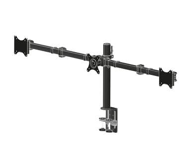 Iiyama DS1003C-B1 - Stativ - justerbar arm - for 3 skjermer - svart - skjermstørrelse: 10"-27" - skrivebordsstativ