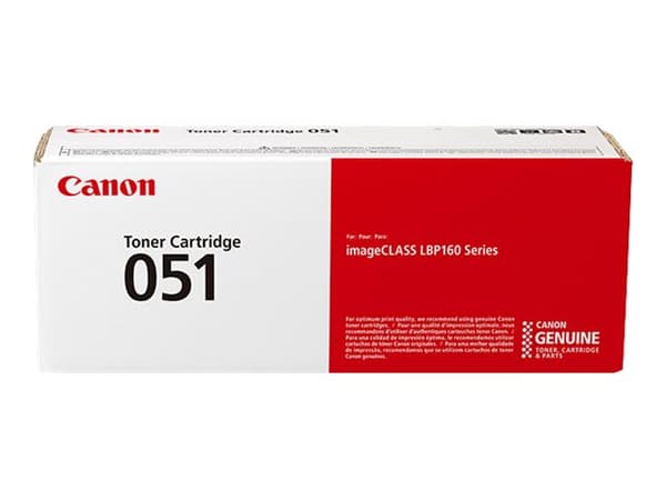 Canon 051 - Svart - original - tonerpatron - for imageCLASS MF262, MF264, MF267, MF269; i-SENSYS MF264, MF267, MF269; Satera LBP161, LBP162