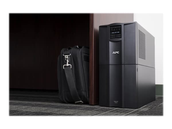 APC Smart-UPS SMT2200IC - UPS - AC 220/230/240 V - 1980 watt - 2200 VA - blysyre - RS-232, USB - utgangskontakter: 9 - svart - med APC SmartConnect