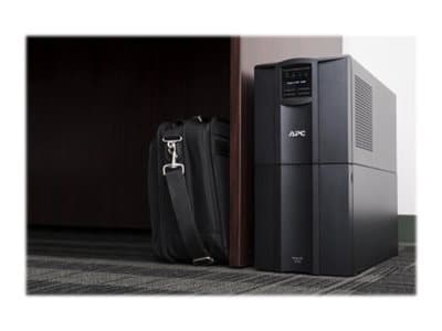 APC Smart-UPS SMT2200IC - UPS - AC 220/230/240 V - 1980 watt - 2200 VA - blysyre - RS-232, USB - utgangskontakter: 9 - svart - med APC SmartConnect